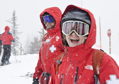 Ski patrol smile