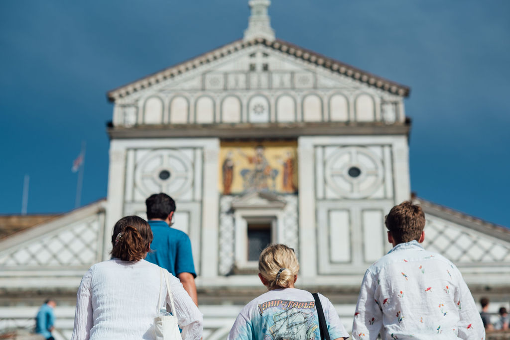 AHA On the Church steps